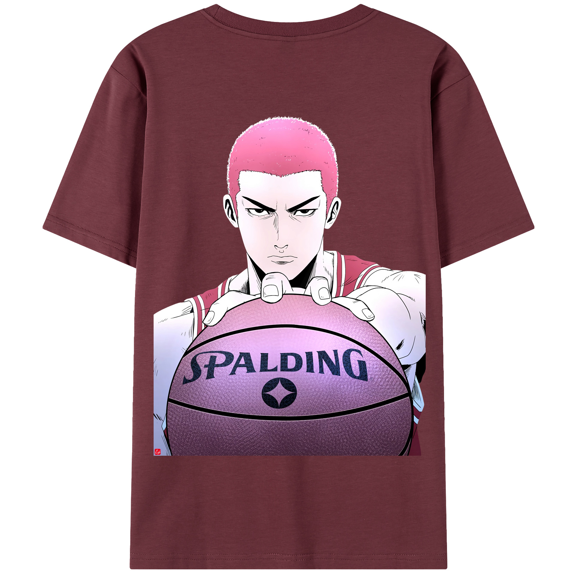 SLAM DUNK／スラムダンク 綿100％半袖Tシャツ（背面プリント）